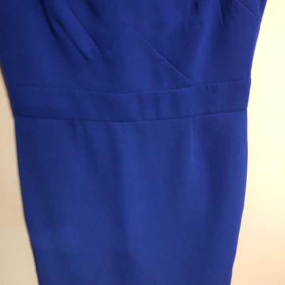 Banana republic monogram blue sheath dress Sz 10 - Picture 3 of 7